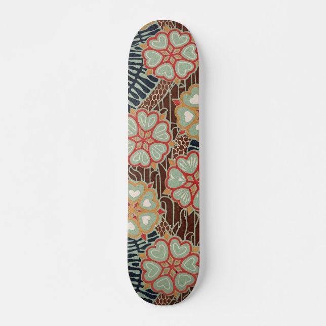 Jugendstil-Muster #2 Skateboard (Vorne)