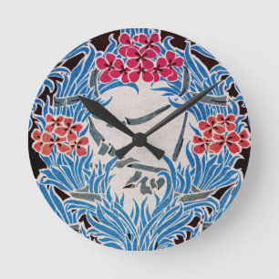 Jugendstil-Muster #6 Runde Wanduhr