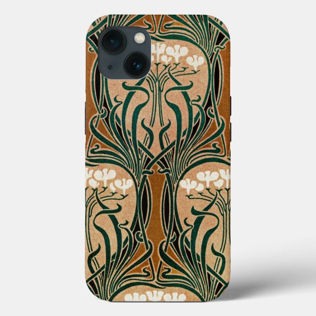 Jugendstil-Muster #9 Case-Mate iPhone Hülle (Rückseite)