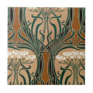 Jugendstil-Muster #9 Fliese