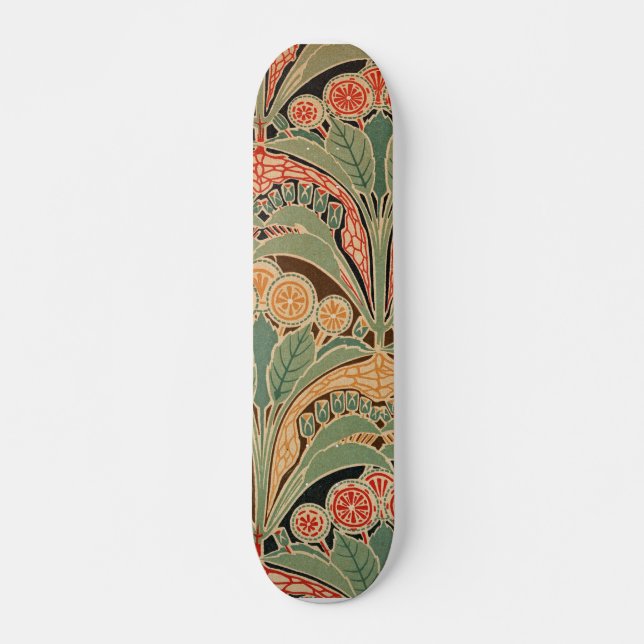 Jugendstil-Muster Nr. 3 in Emporio Moffa Skateboard (Vorne)