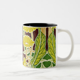 Jugendstil-Muster Nr. 7 in Emporio Moffa Zweifarbige Tasse