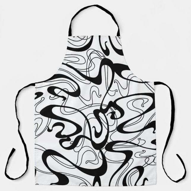 Jugendstil-nahtloses Muster. Curl-Textur in Vint Schürze (Vorderseite)