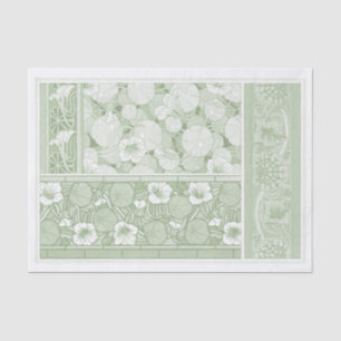 Jugendstil-Nasturtien von französischem Künstler 1 Seidenpapier