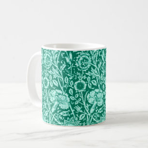 Jugendstil-Nobelstube Damask, Türkis und Aqua Kaffeetasse