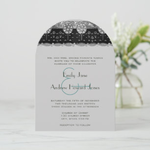 Jugendstil Obstgarten Vintage Vogel Hochzeitseinla Einladung
