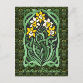 Jugendstil - Osterodien Personalisiert Feiertagspostkarte