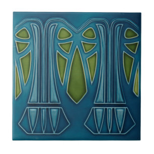 Jugendstil - Palme Fliese