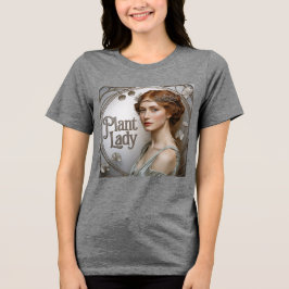 Jugendstil-Pflanze Lady Tri-Blend Shirt