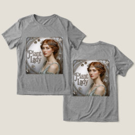 Jugendstil-Pflanze Lady Tri-Blend Shirt