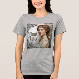 Jugendstil-Pflanze Lady Tri-Blend Shirt