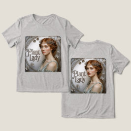 Jugendstil-Pflanze Lady Tri-Blend Shirt