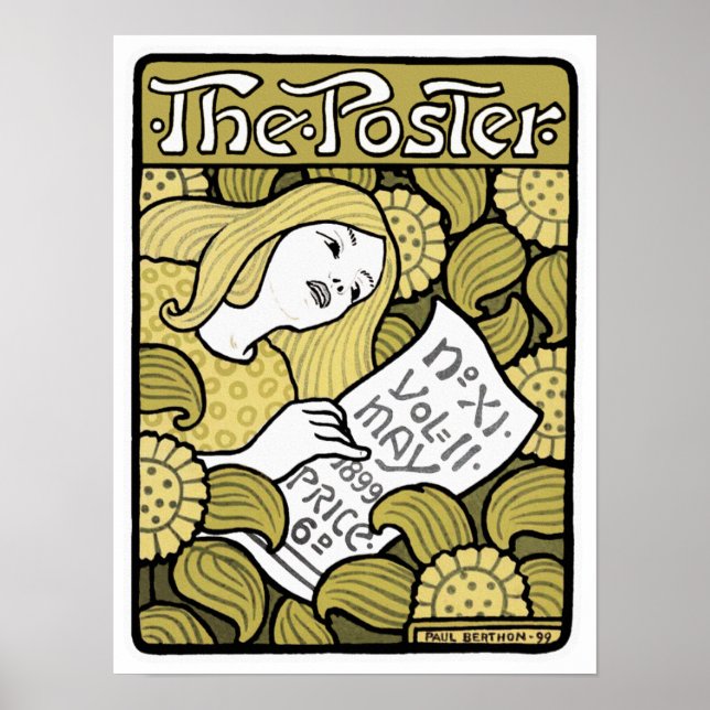 Jugendstil-Poster drucken: "The Poster" von Bertho Poster (Vorne)