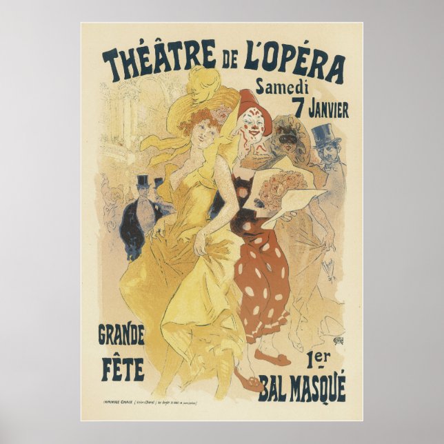 Jugendstil-Posters - Theater der Oper Poster (Vorne)