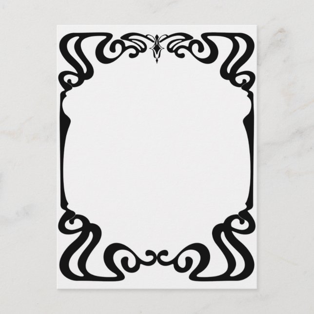 Jugendstil Postkarte (Vorderseite)