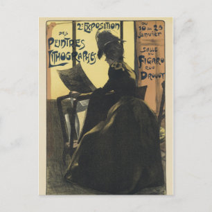 Jugendstil-Postkarte - Ausstellung Postkarte