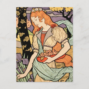 Jugendstil-Postkarte: von Grasset Postkarte
