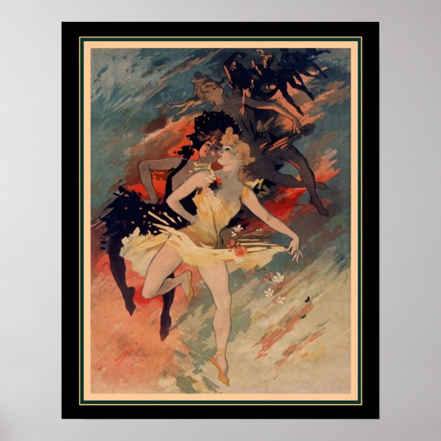 Jugendstil-Print "La Danse" - 16x20 Poster (Vorne)