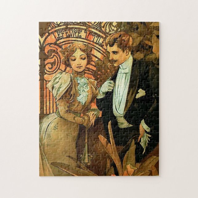Jugendstil-Puzzle Puzzle (Vertikal)