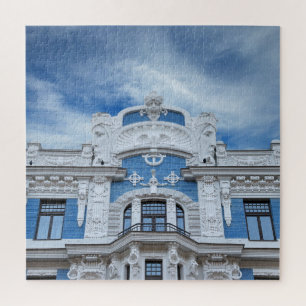 Jugendstil-Rahmen: Rigas architektonische Details Puzzle