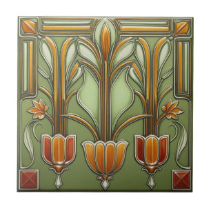 Jugendstil-Reproduktion Fliese