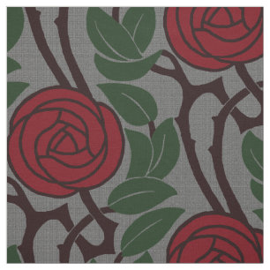 Jugendstil-Rose Stoff
