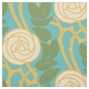 Jugendstil-Rose Stoff