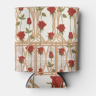 Jugendstil-Rose: Vintag warm Dosenkühler