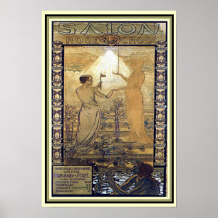 Jugendstil "Salon de la Rose Croix" Print 13 x 19 Poster