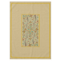 Jugendstil-Schmetterlinge und Orangenbäume 60" x 8