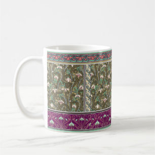 Jugendstil-Schneefall-Blume Muster Tasse