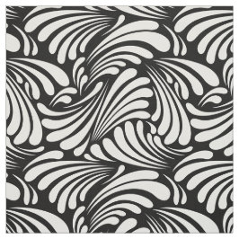 Jugendstil Schwarz-Weiß Stoff
