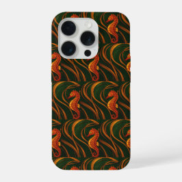 Jugendstil-Seepferdchen iPhone 15 Pro Hülle