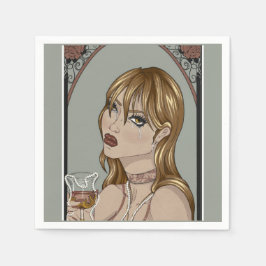 Jugendstil Serviette