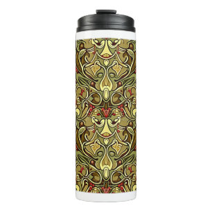 Jugendstil Tapete Thermo-Tumbler Thermosbecher