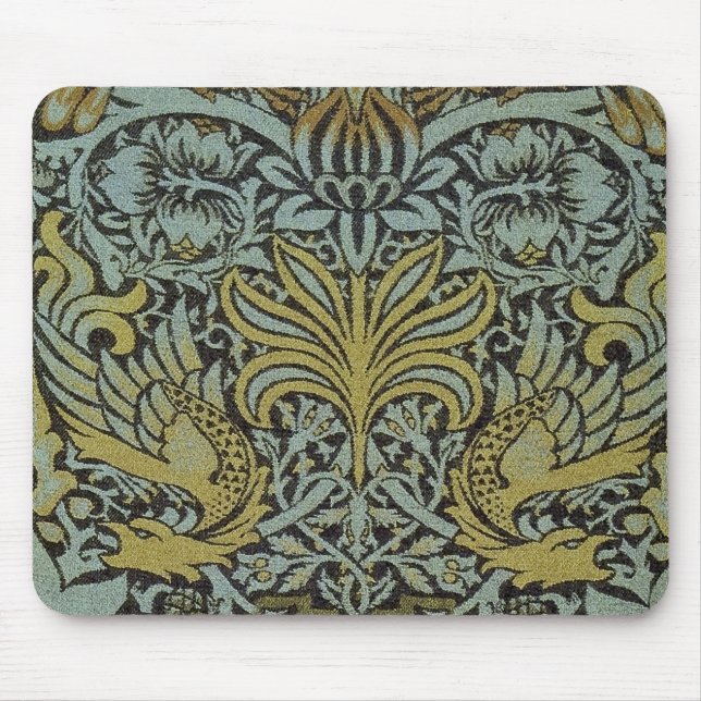 Jugendstil-Tapeten-Mauspad Mousepad (Vorne)