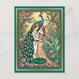 Jugendstil-Tarot-Karte, Die Liebhaber Postkarte