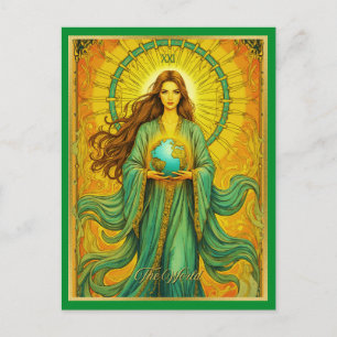 Jugendstil-Tarot-Karte Postkarte