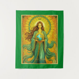 Jugendstil-Tarot-Karte Wandteppich