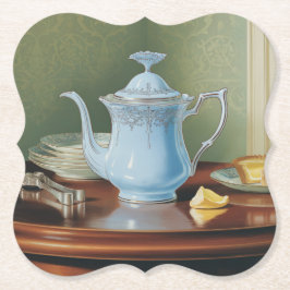 Jugendstil-Teapot Untersetzer Set