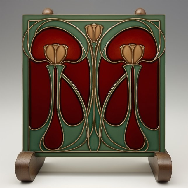 Jugendstil Tulip Tapesta Keramik Tile Fliese (Von Creator hochgeladen)