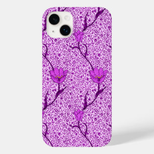 Jugendstil-Tulpen-Damaskus, Violett und Orchidee Case-Mate iPhone Hülle