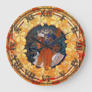 Jugendstil-Uhr Große Wanduhr