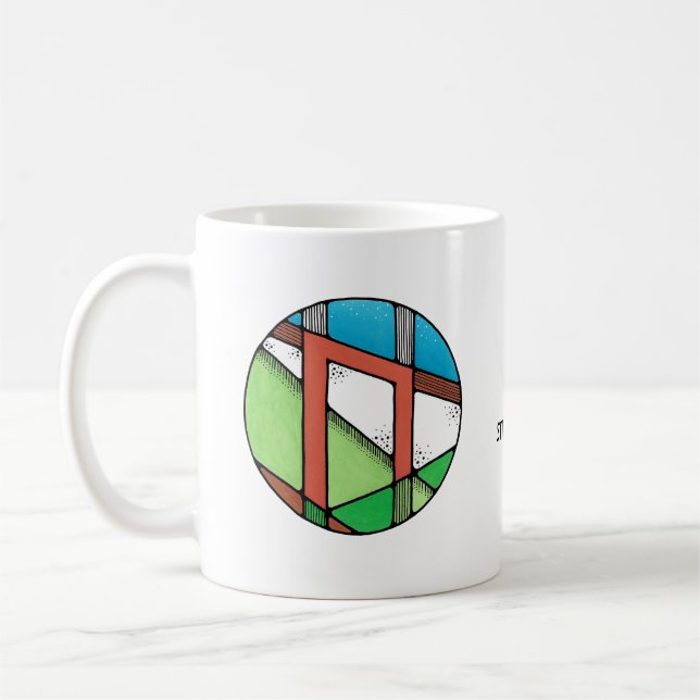 Jugendstil-Uruz-Rune-Mug – STÄRKE! Kaffeetasse (Links)