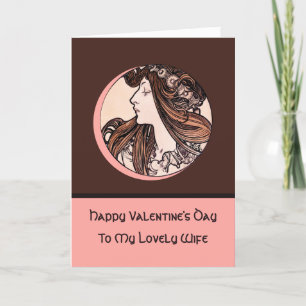 Jugendstil-Valentinstag Museo Cantonale d'Arte Feiertagskarte