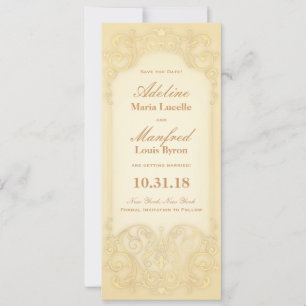 Jugendstil Viktorianisch: Schwarzes Gold Save the Date