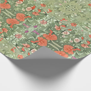 Jugendstil viktorianisches florales Inspirationsmu Geschenkpapier