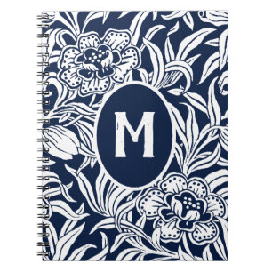 Jugendstil-Vintage-Blumenmuster Notizblock