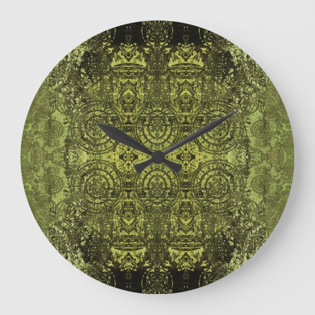 Jugendstil: Vintages Dekor. Große Wanduhr (Vorderseite)