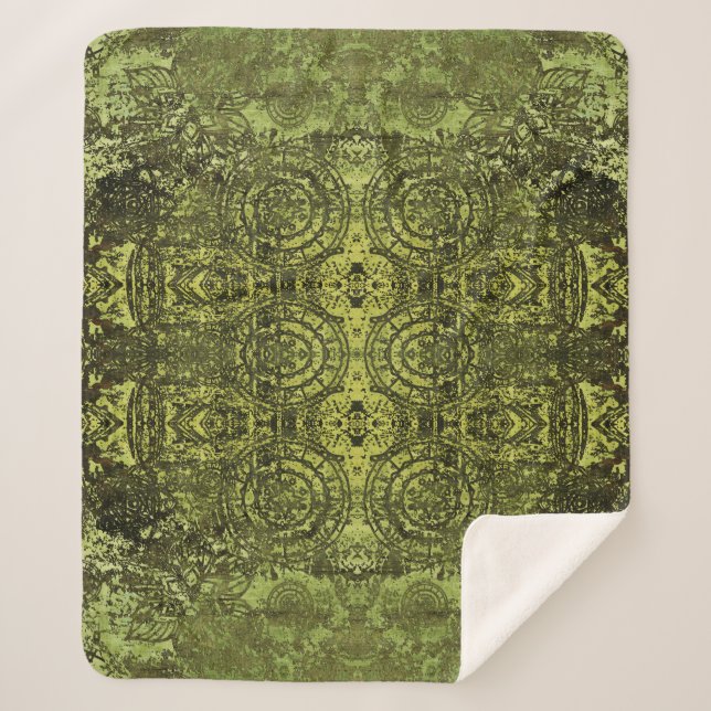 Jugendstil: Vintages Dekor. Sherpadecke (Vorderseite)